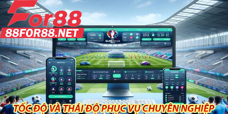 Tốc độ và thái độ phục vụ chuyên nghiệp